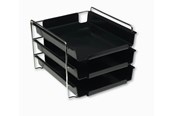 Akcesoria do biura - Bantex Vision Letter Trays Cash & Carry 3-Pack Black - 100400407