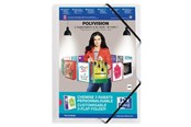 Teczka i podkladka z klipsem - Oxford 3 Flap Folder with elastics Polyvision A4 translucent Clear - 100201153