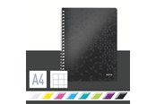 Zeszyty, notesy i formularze - Leitz Kołonotatnik WOW, A4, w kratkę, z okładką z PP - 46380095