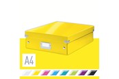 Archiwizacja i przechowywanie - Leitz Pudełko z przegródkami  Click & Store WOW, średnie Żółty - 60580016