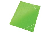 Teczka i podkladka z klipsem - Leitz Teczka z gumką  WOW, 15 mm, z kartonu Zielony - 39820054