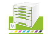 Akcesoria do biura - Leitz Pojemnik z szufladami  WOW CUBE Zielony - 52142054