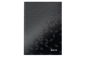 Zeszyty, notesy i formularze - Leitz Notebook WOW A5 Ruled with hardcover 90g/80sheets Black - 46271095
