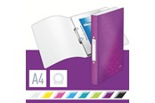 Segregator dzwigniowy i ringowy - Leitz Ringbinder WOW PP A4 2RR/25mm Purple - 42570062