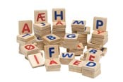 Zabawki drewniane - Krea Capital Letters With Magnet - 257