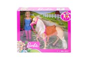Lalki i akcesoria - Barbie Doll and Horse (Blonde) - 960-0203
