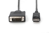 Kabel wyswietlacza - DIGITUS DisplayPort 1.1a to DVI Adapter Cable - 1m - AK-340301-010-S