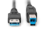Kabel USB - DIGITUS USB 3.0 Type-A til USB Type-B - 1.8m - AK-300115-018-S