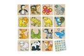 gry-planszowe-karciane-i-kosci - Goki Wooden Memo Animals - 56700