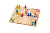gry-planszowe-karciane-i-kosci - Goki Wooden Ludo Game-Variable - 56914