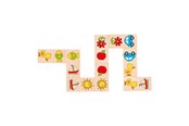 gry-planszowe-karciane-i-kosci - Goki Wooden Domino - 56815