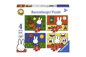 Puzzle - Ravensburger Miffy Puzzle 4in1 Podłoga - 69651