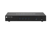 Przełącznik KVM - IC INTRACOM techly 4 Port DisplayPort 1.2 KVM Switch with Hub and audio - IDATA-DP-KVM4