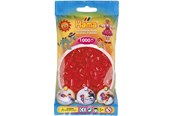 Kreatywne gry - Hama Beads - Red transparent 1000 pcs - 207-13