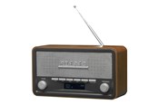 Radio DAB i budzik - DENVER DAB-18 - clock radio - Bluetooth - DAB/DAB+/FM - Stereo - Brązowy - DAB-18
