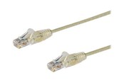 Kabel sieciowy - StarTech.com 3m CAT6 Cable - Grey Slim CAT6 Patch Cord - Snagless - LSZH - patch cable - 3 m - grey - Szary - 3m - N6PAT300CMGRS
