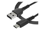 Kabel USB - StarTech.com 1 m / 3.3ft. USB 2.0 to USB C Cable - Black - Aramid Fiber - USB-C cable - 1 m - RUSB2AC1MB