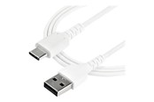 Kabel USB - StarTech.com 1 m / 3.3 ft. USB 2.0 to USB C Cable - White - Aramid Fiber - USB-C cable - 1 m - RUSB2AC1MW