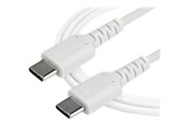 Kabel USB - StarTech.com 2 m / 6.6 ft. USB C Cable - White - Aramid Fiber - USB-C cable - 2 m - RUSB2CC2MW
