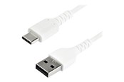 Kabel USB - StarTech.com 2 m / 6.6ft. USB 2.0 to USB C Cable - White - Aramid Fiber - USB-C cable - 2 m - RUSB2AC2MW