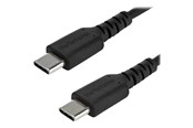 Kabel USB - StarTech.com 1 m / 3.3ft. USB C Cable - Black - Aramid Fiber - USB-C cable - 1 m - RUSB2CC1MB