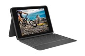 Klawiatura - Logitech Rugged Folio - keyboard and folio case - UK English - Etui z klawiaturą - Angielski (UK) - Czarny - 920-009319