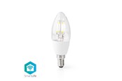 Inteligentny dom - Nedis Smart LED-pære | E14 | C37 | 5 W | 400 lm | - WIFILF10WTC37