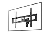 Uchwyty ścienne, uchwyty AV i meble AV - Nedis TVWM1550BK - wall mount (full-motion) - Max 25 kg - recommended for 70" - TVWM1550BK