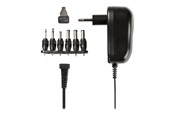 Telefon - Adapter i Ładowarka - Nedis Universal AC Power Adapter - 12 W | 3 - 12 V DC | 1.80 m | 2.0 A | 6 plug(s) - ACPA001