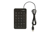 Klawiatura - Nedis - numpad / keypad - black - Blok numeryczny - Czarny - KBNM100BK