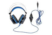 Słuchawki, zestaw słuchawkowy - Nedis GHST500BK - headset - GHST500BK