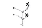 Uchwyt na monitor - StarTech.com Quad Monitor Mount - Premium - For up to 27" VESA Monitors - desk mount (adjustable arm) - ARMQUADPS