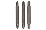 Wiertła & Bity - Bosch BITSSÆT DOBBELT PH 60MM 3STK GL - 2609255961
