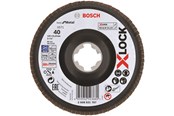 Szlifierka katowa - Bosch LAMELSLIBESKIVE XLOCK SKRÅ BFM 125MM K40 - 2608621767
