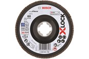 Szlifierka katowa - Bosch LAMELSLIBESKIVE XLOCK SKRÅ BFM 125MM K60 - 2608621768