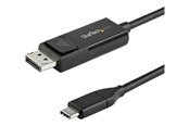 Kabel audio - StarTech.com 6.6 ft. (2 m) USB-C to DisplayPort 1.2 Cable - Bi-Directional - USB / DisplayPort cable - 2 m - CDP2DP2MBD