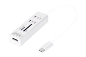 USB hub - DIGITUS DA-70243 - hub - 3 ports USB hub - 3 - Biały - DA-70243