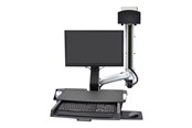 Uchwyt na monitor - Ergotron SV Combo System with Worksurface & Pan Small CPU Holder - mounting kit (Lift and Pivot) - 45-594-026