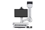 Uchwyt na monitor - Ergotron SV Combo System with Worksurface & Pan Small CPU Holder - mounting kit (Lift and Pivot) - 45-594-216
