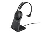 Słuchawki, zestaw słuchawkowy - Jabra Evolve2 65 Link380a MS Mono Stand Black - 26599-899-989