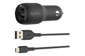 Telefon - Adapter i Ladowarka - Belkin BOOST CHARGE Dual Charger - CCB001btBK