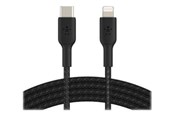 Kabel wyswietlacza - Belkin BoostCharge USB-C to Lightning Cable - Braided - 2m - Black - CAA004BT2MBK