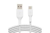 Kabel USB - Belkin BOOST CHARGE" USB-A to USB-C Cable_Braided 2M Wh - CAB002BT2MWH