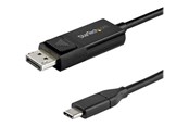 Kabel audio - StarTech.com 6.6 ft. (2 m) USB C to DisplayPort 1.4 Cable - Bidirectional - USB / DisplayPort cable - 2 m - CDP2DP142MBD