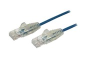 Kabel sieciowy - StarTech.com 2.5m CAT6 Cable - Blue Slim CAT6 Patch Cord - Snagless - LSZH - patch cable - 2.5 m - blue - Niebieski - 2.5m - N6PAT250CMBLS
