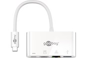 Stacja dokujaca - Pro USB C with Power Delivery to HDMI/LAN/USB C PD adapter - 4040849621055