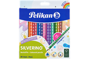 Materialy hobbystyczne - Pelikan 12 col.Pencils SILVERINO triangular.thin.long BD24LN - 100401598