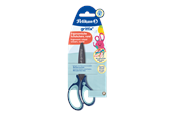 Akcesoria do biura - Pelikan Scissors SC1BRR blue right round1 pcs. on rivetcard - 803502