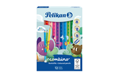 Materialy hobbystyczne - Pelikan 12 KOLOROWYCH KREDEK COMBINO JUMBO 811194 - 100401660