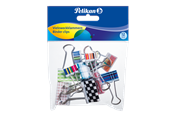 Konferencja i prezentacja - Pelikan Binder clips VZK/12PB assorted12 pcs. Polybag - 100401587